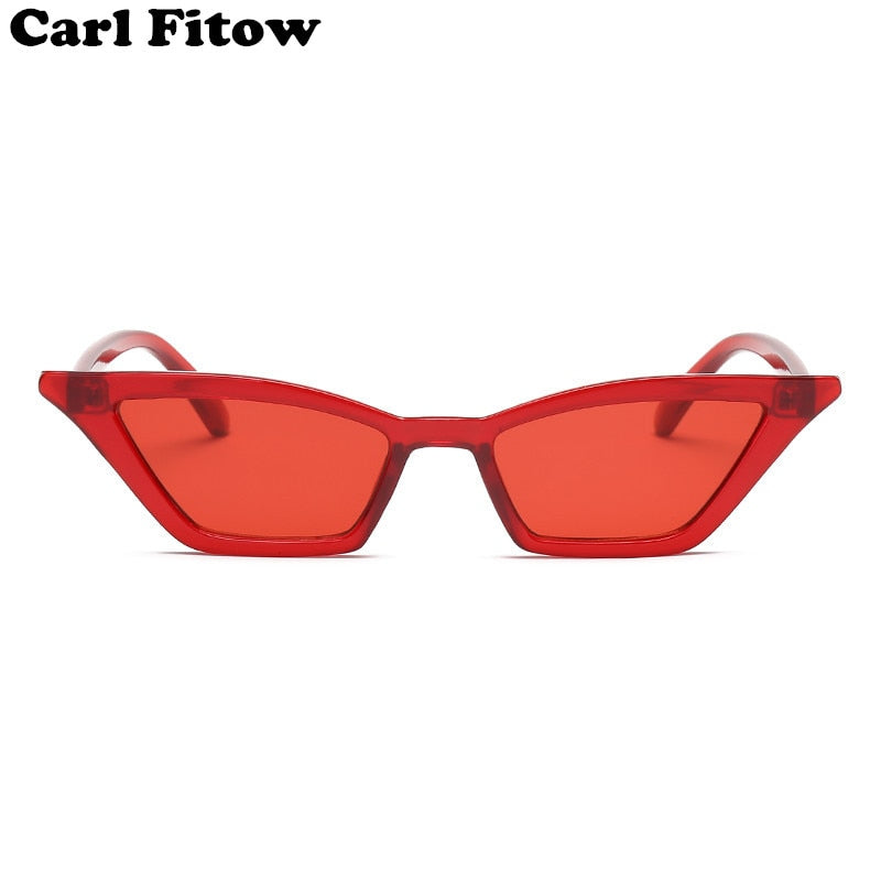 Vintage Sunglasses Women Cat Eye Luxury Brand Designer Sun Glasses Retro Small Red ladies Sunglass Black Eyewear oculos